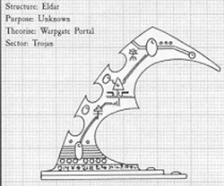 A common design for a Webway Gate found on a planetary surface.