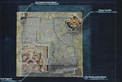 Dorsal schematic of a  Tomb Citadel