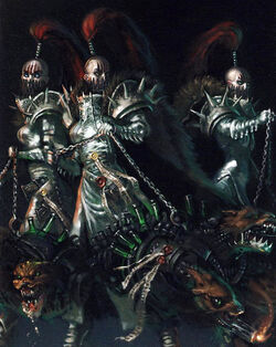The Iron Lynx  of the  during the , preparing to release their Pursuer Beasts -- in this case   -- to hunt down a target.