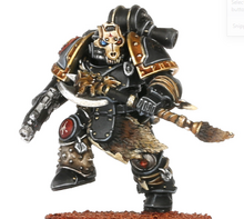 A Space Wolves Legionary of the Deathsworn Pack charging into battle.