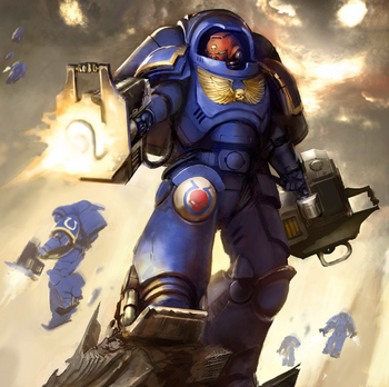 An Inceptor of the Ultramarines Chapter