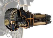 A Sunfury Pattern Plasma Annihilator mounted upon a Mars Pattern Warlord-class Titan