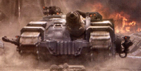 A Sicaran Venator of the Ultramarines Legion during the Horus Heresy