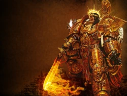 The Emperor at the time of the , wielding the .