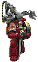 A Howling Griffons Techmarine.