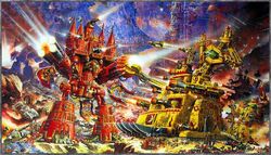 Imperator Titan vs Ork Mega-Gargant