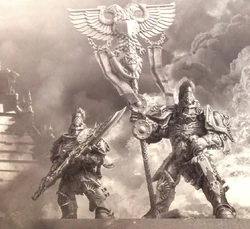 A pair of Hetaeron Guard in combat during the .