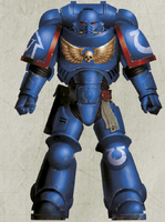 Mark X Tacticus Power Armour -- Ultramarines Chapter