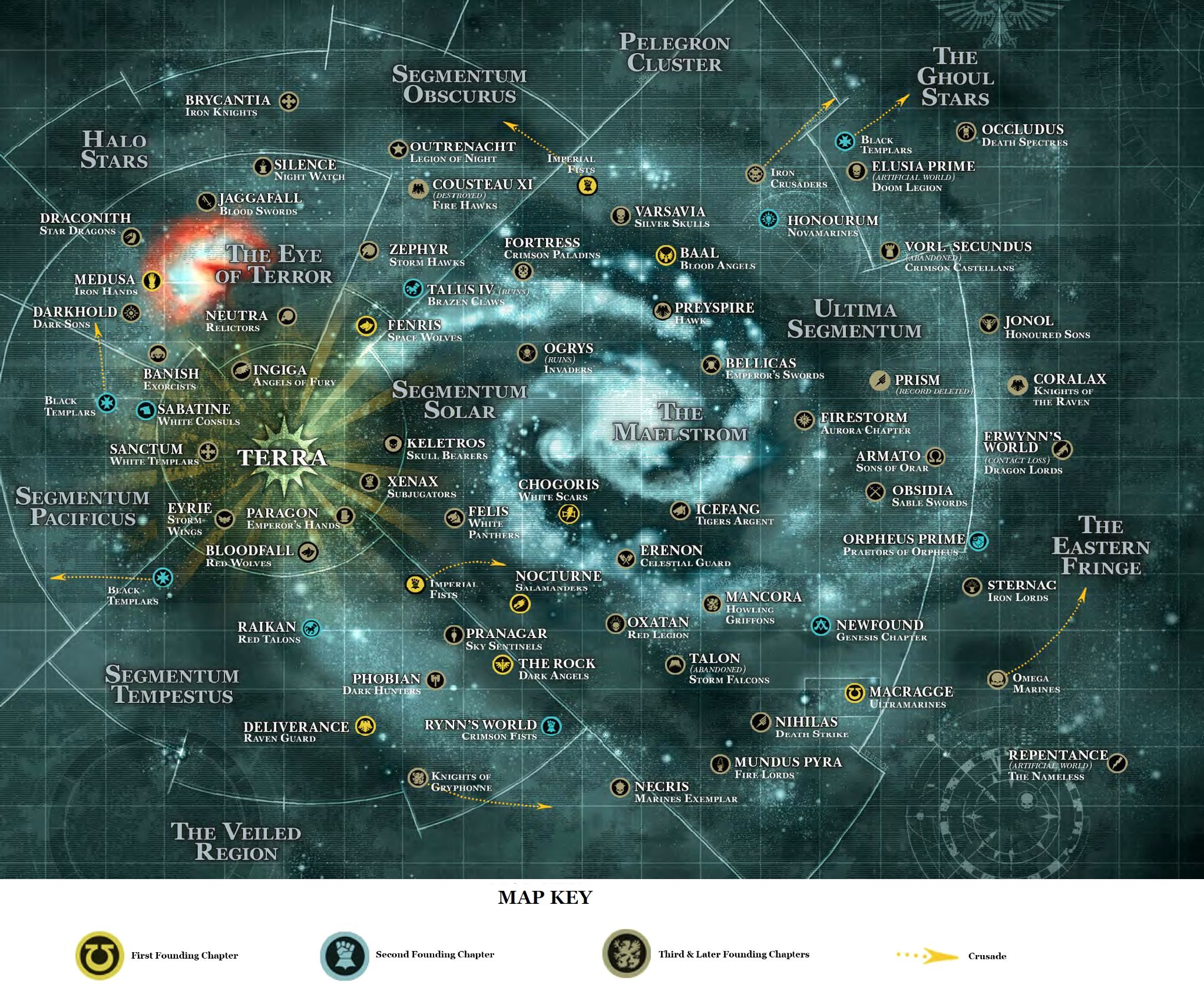 Карта галактики warhammer 40000