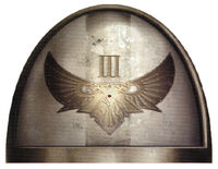 A III Legion armourial dating to the time of the Unification Wars before the Legion was named.