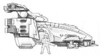 A TX78 Sky Ray with a Fire Warrior for size comparison