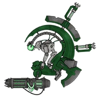 Side view of a Necron Tomb Blade