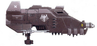A Land Speeder Tempest of the Raven Guard Chapter.