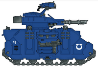 A Predator Annihilator of the Ultramarines Chapter, right-side view