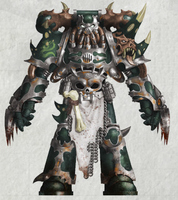 Brother-Nemesis Alacrax, the Serpentine Scourge, a Possessed of the Alpha Legion.