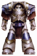 Pre-Heresy World Eaters Devourer in Cataphractii Pattern Terminator Armour.