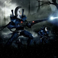 Dire Avengers in battle.