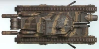 A Malcador Annihilator of the Vraksian Traitor Militia, dorsal view