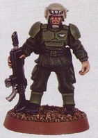 Cadian Shock Trooper of the 39th Cadian Regiment in uniform worn during the eradication of the Hrud infestation on Chinchare