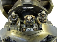 A Reaver-class Titan's command crew; 1 Princeps and 2 Moderati