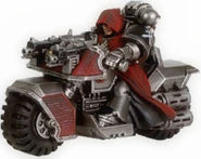 Guardians of the Covenant battle-brother on an Astartes Attack Bike