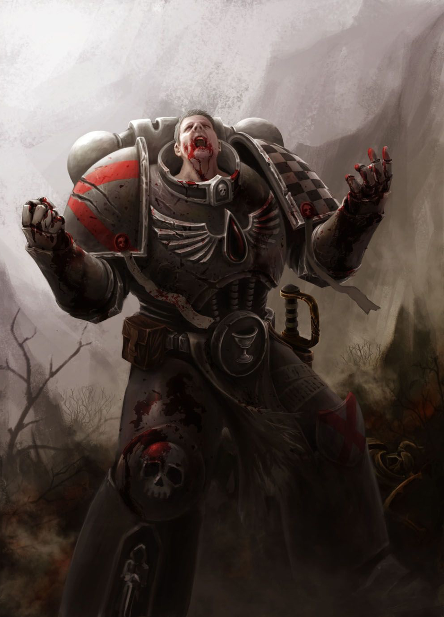 blood angels 40k art