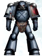 Executioners Axe Brother Castigar in reinforced Mark VII Aquila Power Armour.
