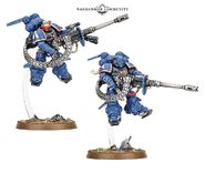 Vanguard Suppressors of the Ultramarines Chapter armed with Accelerator Autocannons.