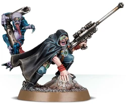 A Sanctus stalks the foe with his  accompanied by his .