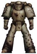 DG Veteran Mk IV scavenged parts.jpg (228 KB) Loyalist Death Guard Legionary Kaleb Molor; note the Mark IV Maximus Power Armour repaired with scavenged components from the Isstvan III battlefield and the defaced Legion heraldry with an image of the Imperial Aquila incised by hand on the breastplate.