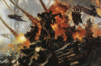 Khornate Berzerkers in Batlle