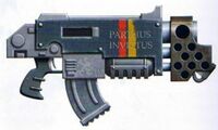 Mark IIIc Combi-Bolter/Flamer used by the Howling Griffons Chapter