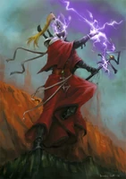 A Saim-Hann Farseer summoning forth his innate psychic abilities.