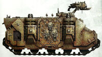 Another tainted Death Guard Relic Rhino Armoured Personnel Carrier