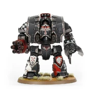 A Pre-Heresy Dark Angels Legion Leviathan Siege Dreadnought armed with a Cyclonic Melta Lance and Leviathan Siege Claw.