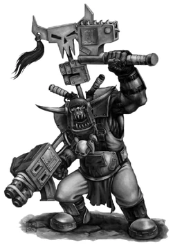 Goff Warboss b&w