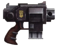 Pre-Heresy Tigris Pattern Bolt Pistol.
