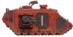 Mark V Land Raider Prometheus of Inquisitor Galleus, used during the Zarona Intervention