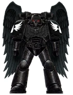 Космодесантник «Эрелим», отряда из 5 избранных капелланов-стражей тайного реклюзиама ордена Кровавых Ангелов на Ваале