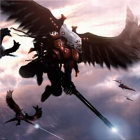 Saim-Hann Swooping Hawk Aspect Warriors lead an assault.