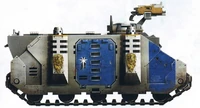 A Rhino of the Astral Claws Renegade Space Marine Chapter