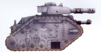 A Leman Russ of the 14th Phyressian Armoured Regiment