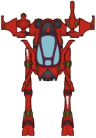 A Saim-Hann War Walker. The warhost to which a vehicle belongs is indicated by the colour of the framework around its cockpit or screen.