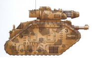 A Leman Russ Executioner of the 28th Death Korps of Krieg Armoured Regiment