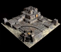 A deserted Necron Tomb Citadel.