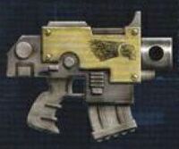 Ultima Pattern Bolt Pistol used by the Angels Revenant Chapter.