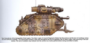 A rare Leman Russ Executioner used by the armoured regiments of the Armageddon Steel Legion during the Third War for Armageddon.