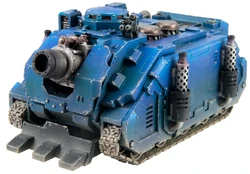 An unmarked Pre-Heresy Deimos Vindicator that presumably belongs to the 