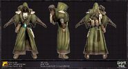 Concept design of the gear typically worn by Aeldari Rangers.