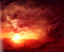 Высадка Легионес Астартес первой волны в десантных капсулах на Истваане III